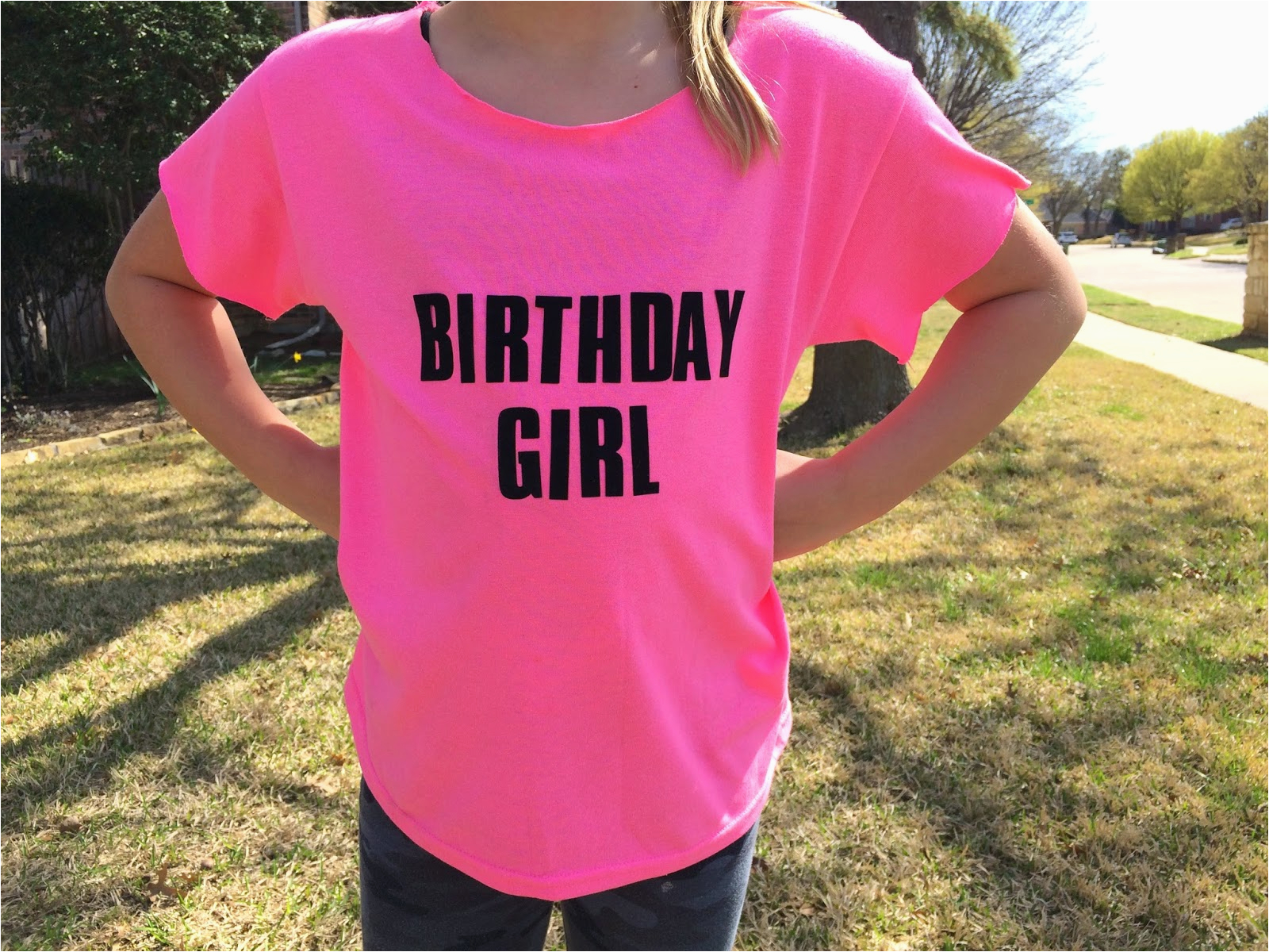 Diy Birthday Girl Shirt Crafty Texas Girls Diy Quot Birthday Girl Quot Shirt