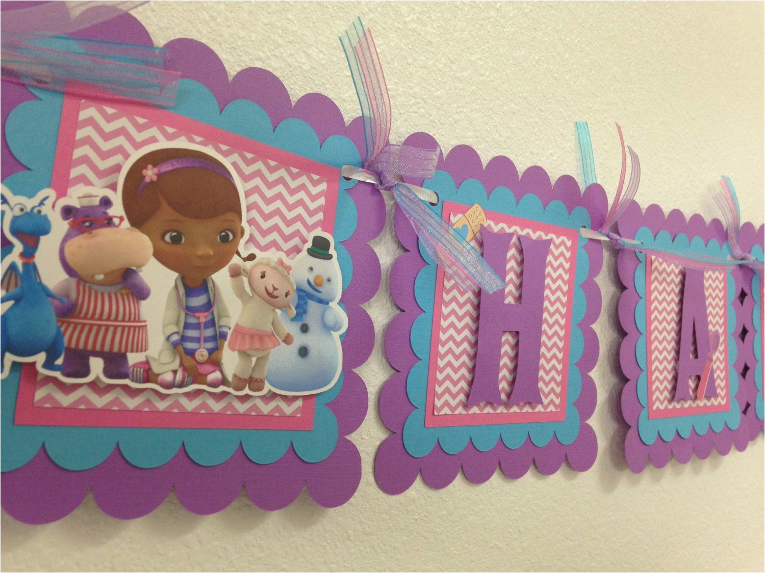 Doc Mcstuffins Happy Birthday Banner Doc Mcstuffins Banner Doc Mcstuffins Birthday Banner Doc