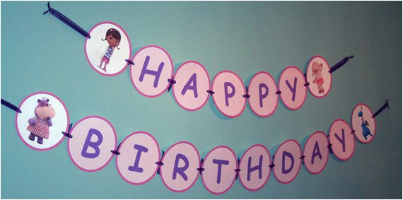 Doc Mcstuffins Happy Birthday Banner Items Similar to Large Doc Mcstuffins Happy Birthday