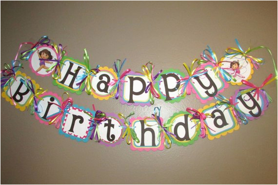 Dora Happy Birthday Banner Unavailable Listing On Etsy Dora Happy Birthday Banner Unavailable Listing On Etsy