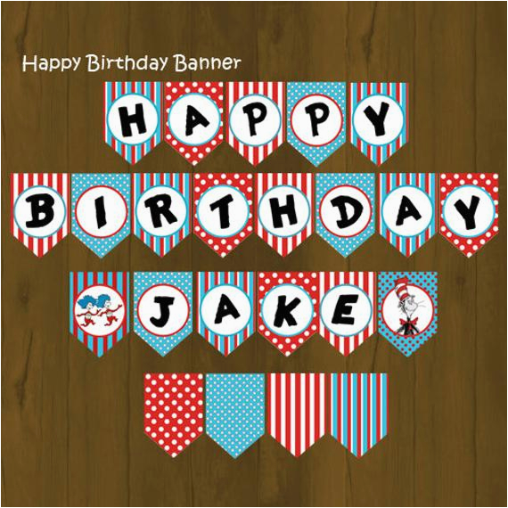 Dr Seuss Happy Birthday Banner Unavailable Listing On Etsy