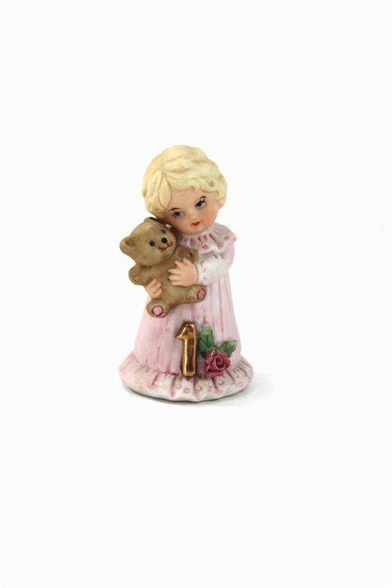 Enesco Birthday Girl Figurines Vintage Enesco Birthday Girls Figurine Year 1