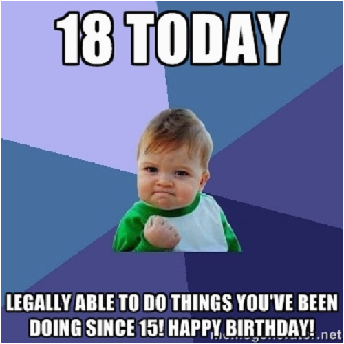Funny 18th Birthday Memes top Hilarious Unique Happy Birthday Memes Collection