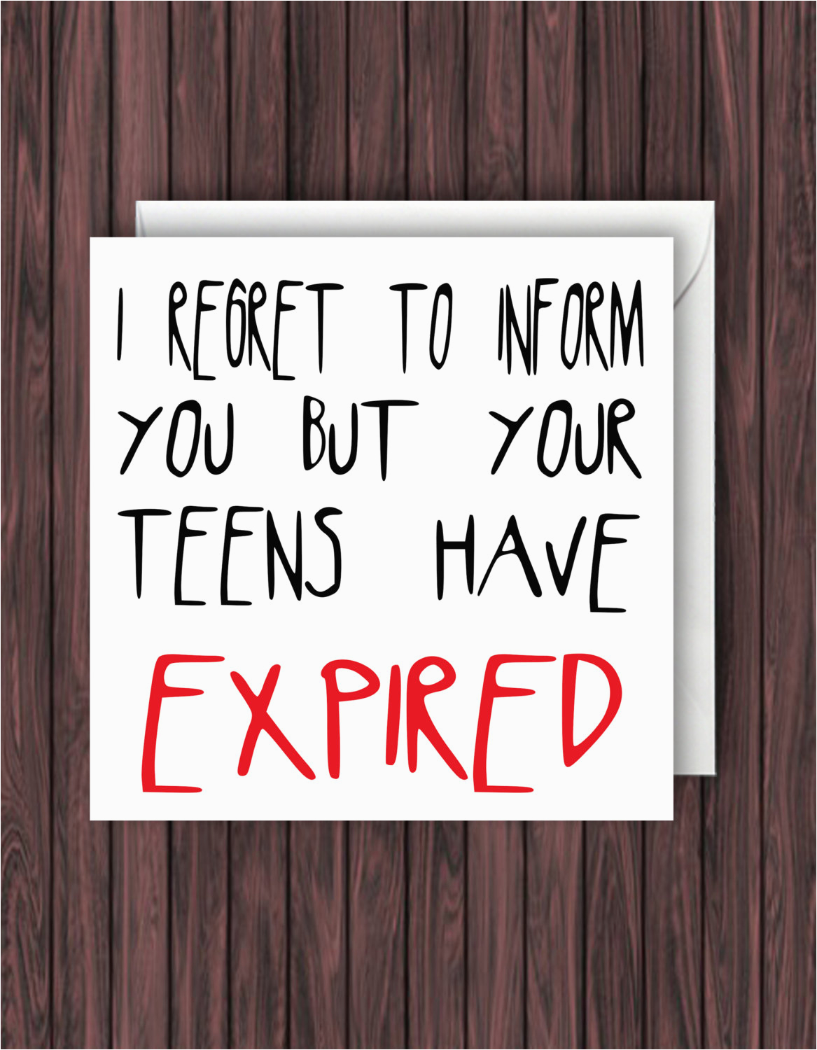 Funny 20th Birthday Cards Teens Expired Funny Birthday Card 20th Birthday Card