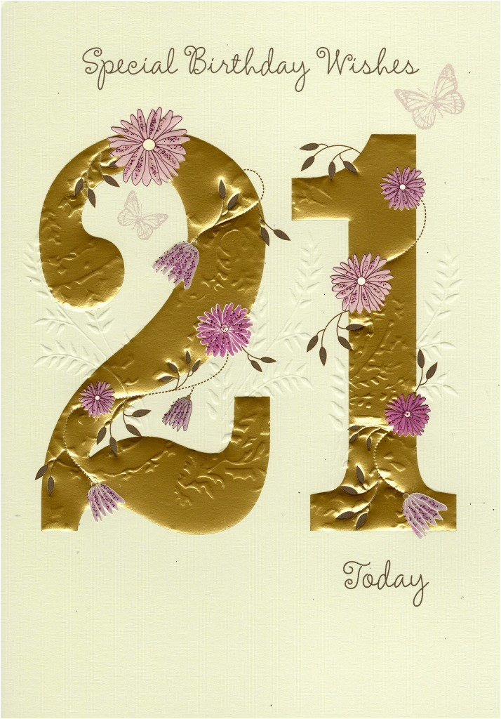 Funny 21st Birthday Card Messages Happy 21st Birthday Greeting Card Lovely Greetings Cards