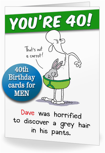 Funny 40th Birthday Cards for Men 40th Birthday Card
