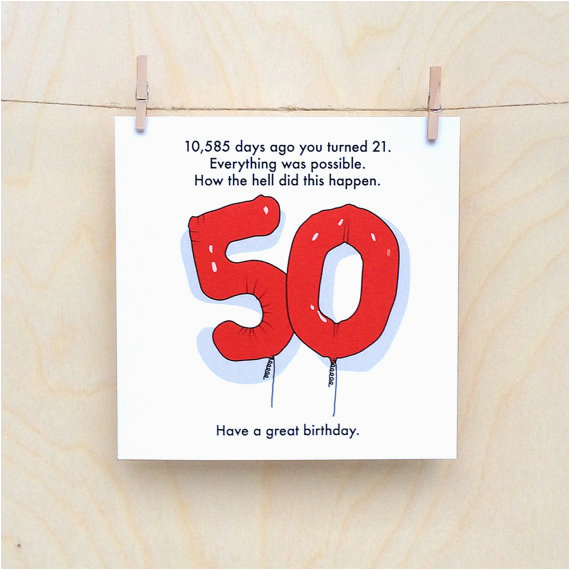 Funny 50th Birthday Card Messages 50th Birthday Card Funny 50th Card Funny Age Card Funny