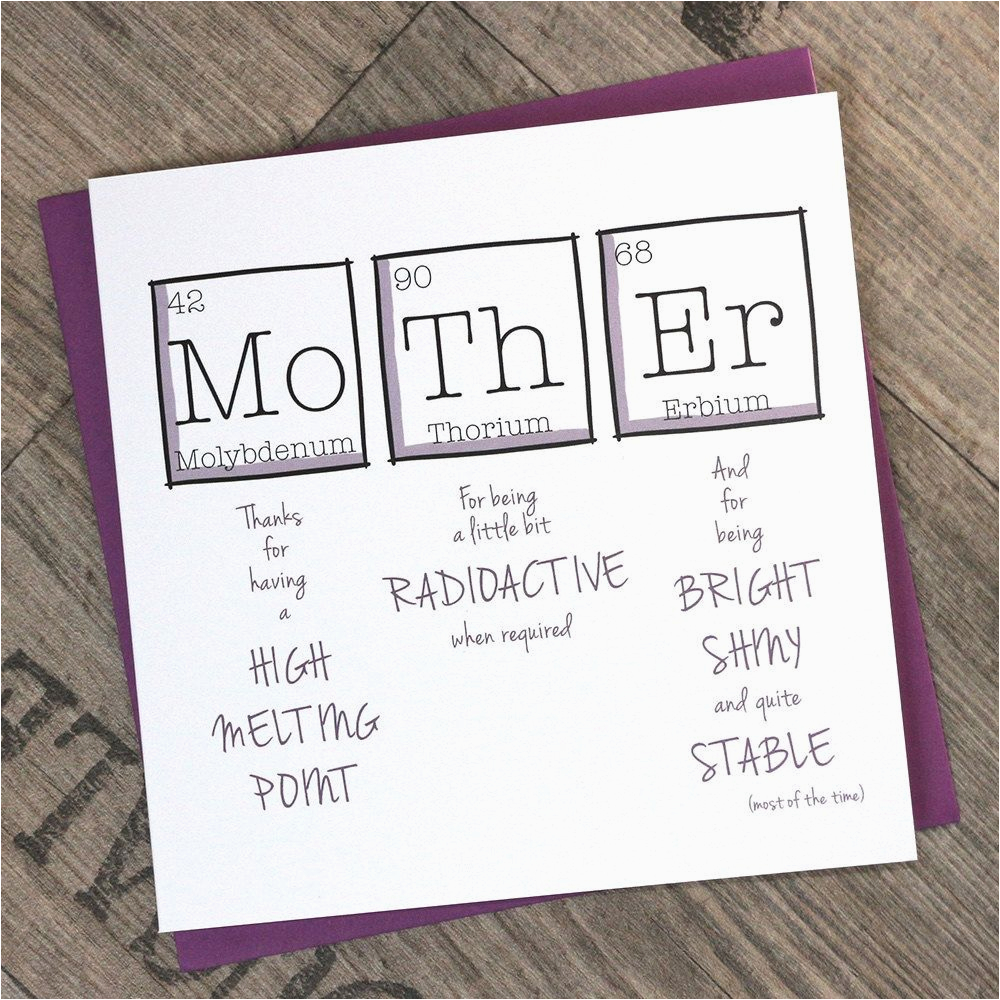 Funny Birthday Card Ideas for Mom Printable Mother 39 S Day Card Greetings Card Periodic