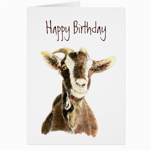 Funny Goat Birthday Cards Funny Birthday From the Old Goat who Loves You Card Zazzle