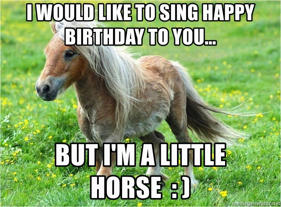 A horse can sing