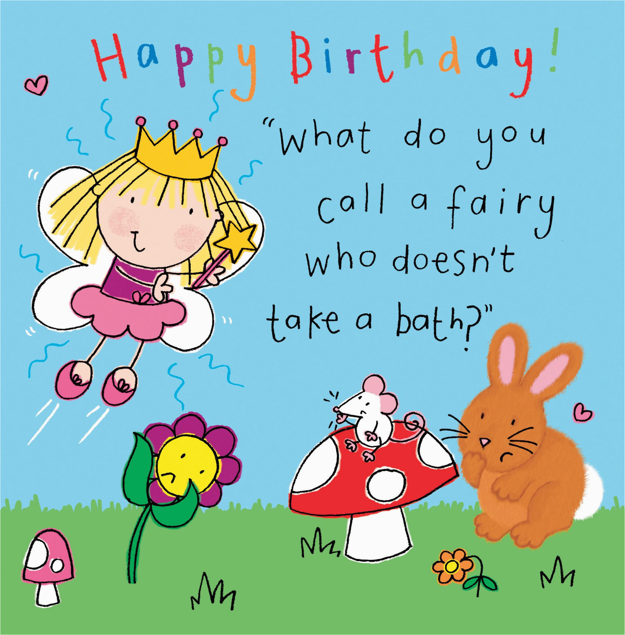 Funny Jokes For A Birthday Card Fairy Funny Joke Birthday Card For Kids Funny Jokes For A Birthday Card Fairy Funny Joke Birthday Card For Kids