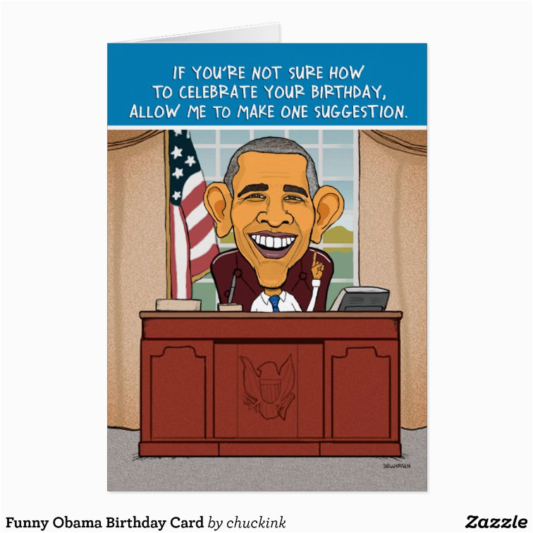 Funny Obama Birthday Cards Funny Obama Birthday Card Zazzle