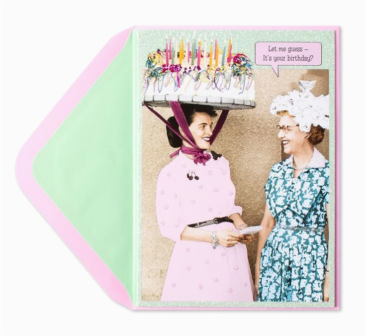 Funny Old Lady Birthday Cards Cake Hat Lady Humor Birthday Card Funny Funny Birthday