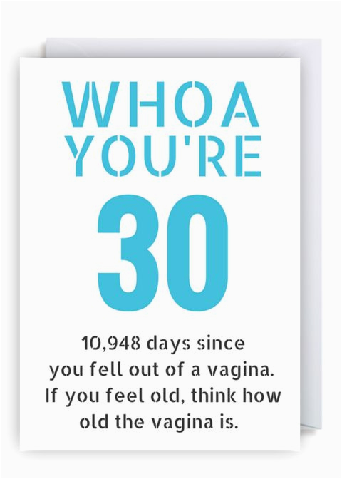 Funny Quotes for 30th Birthday Cards Funny 30th Birthday Card whoa You ...