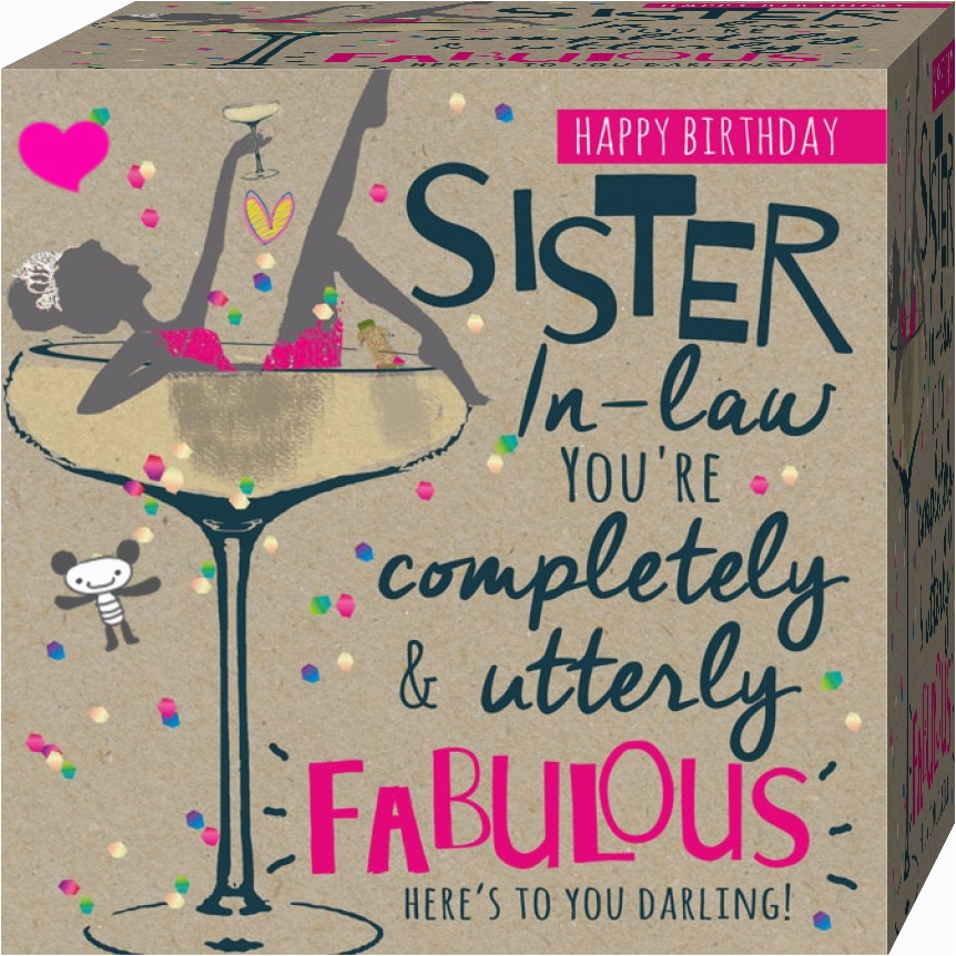 Funny Sister In Law Birthday Cards Funny Happy Birthday Quotes for My Sister In Law Happy