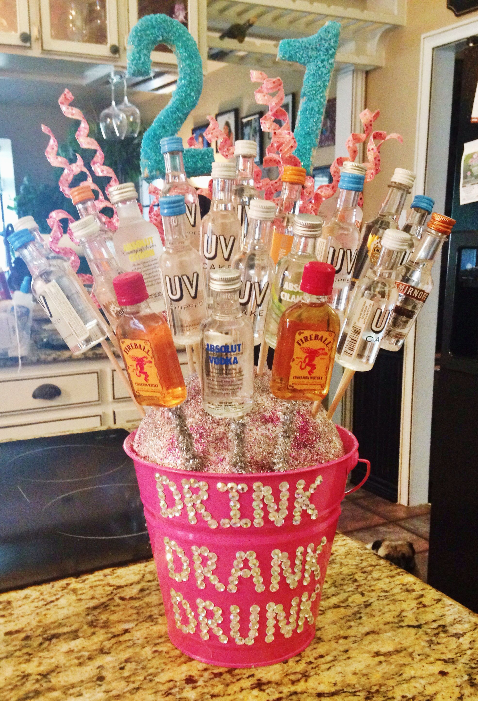 Good Presents for 21st Birthday Girl 21st Alcohol Bouquet I Made for My Best Friend Diy Good Presents for 21st Birthday Girl 21st Alcohol Bouquet I Made for My Best Friend Diy