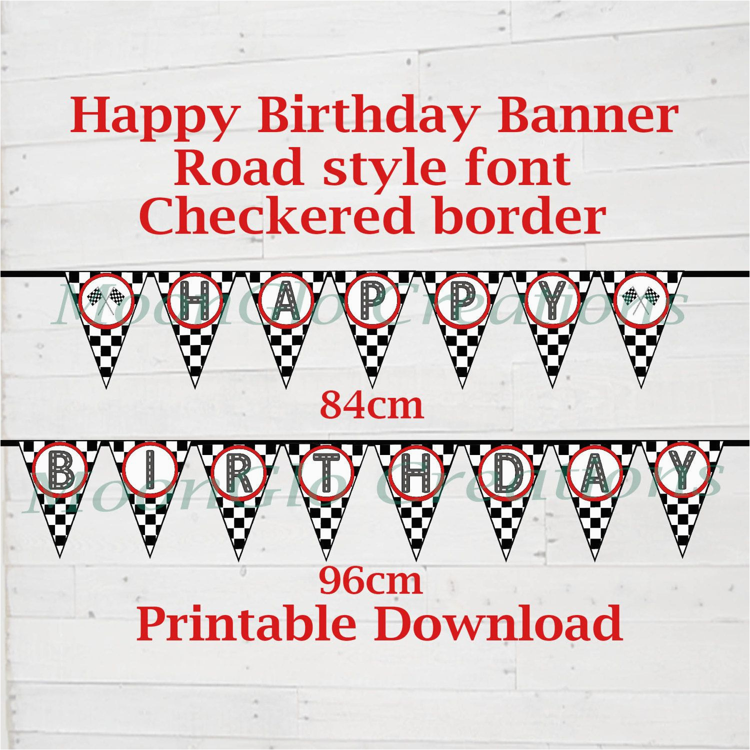 Happy Birthday Banner Font Race Car theme 39 Happy Birthday 39 Banner Road Font