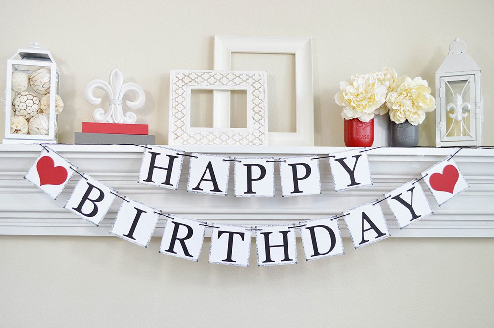 Happy Birthday Banner for Adults Happy Birthday Banner Birthday Sign Adult Birthday Banner