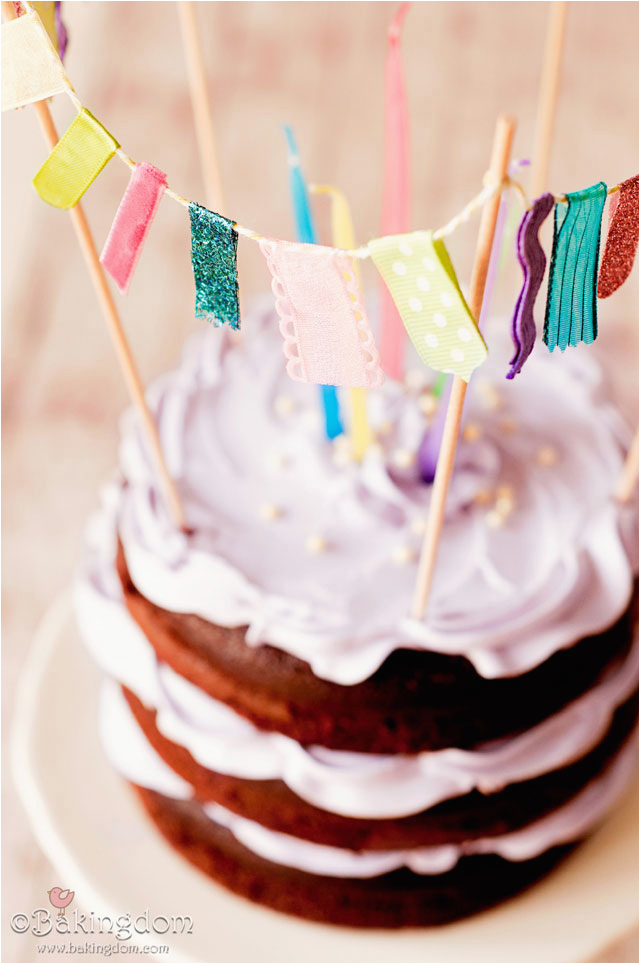 Happy Birthday Banner for Cake Festive Banner Rustic Birthday Cake