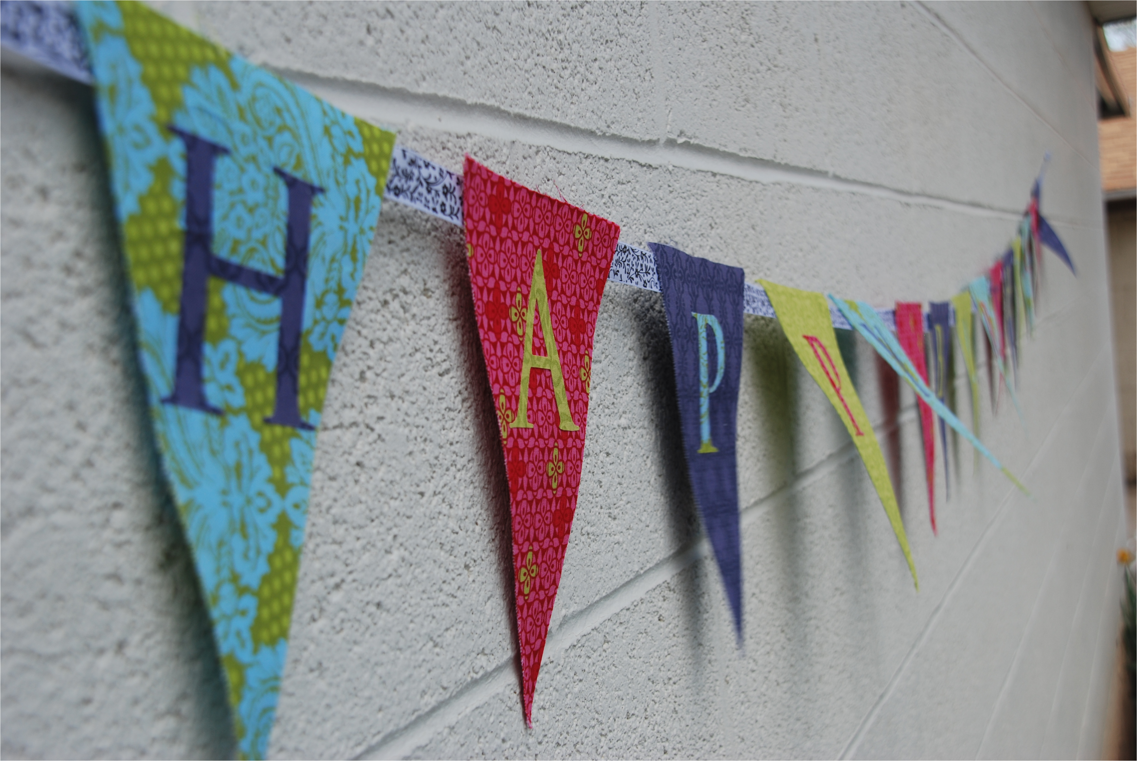 How to Make A Happy Birthday Banner How to Make A Fabric Happy Birthday Banner Using A Cricut