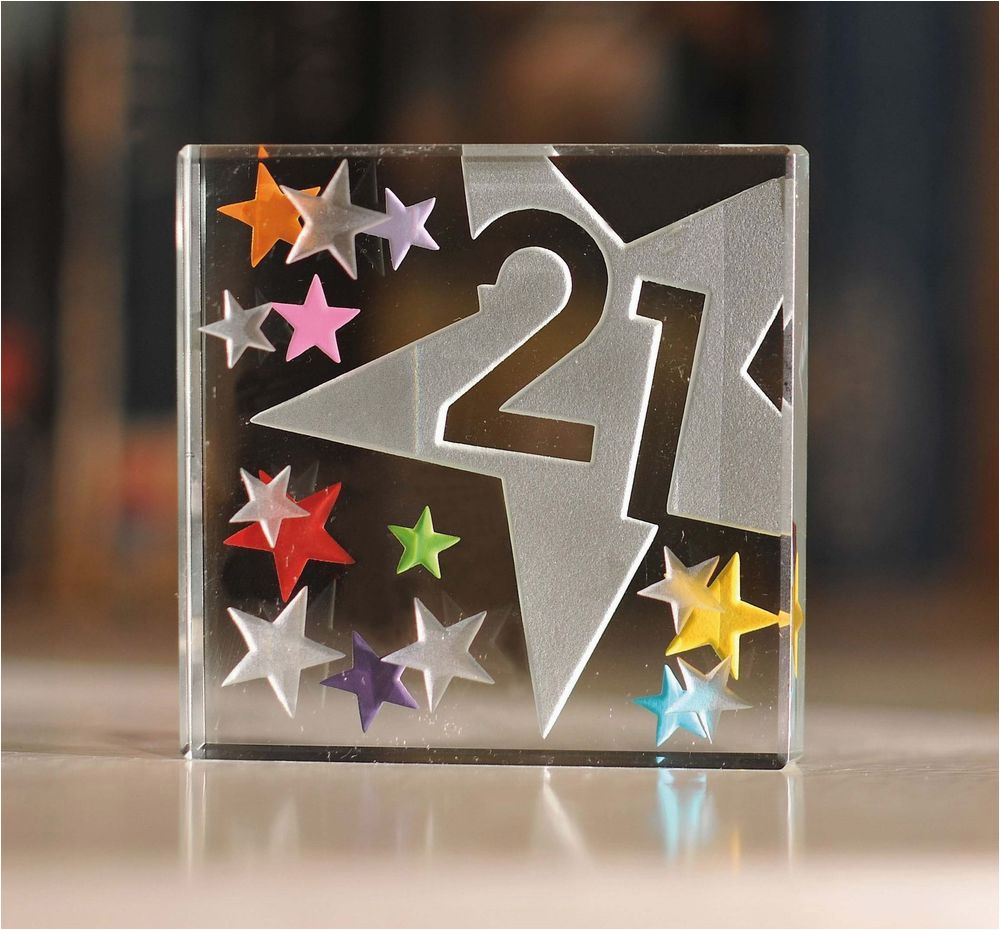 Keepsake 21st Birthday Gifts for Him Happy 21st Birthday Gifts Idea Spaceform Glass Keepsake