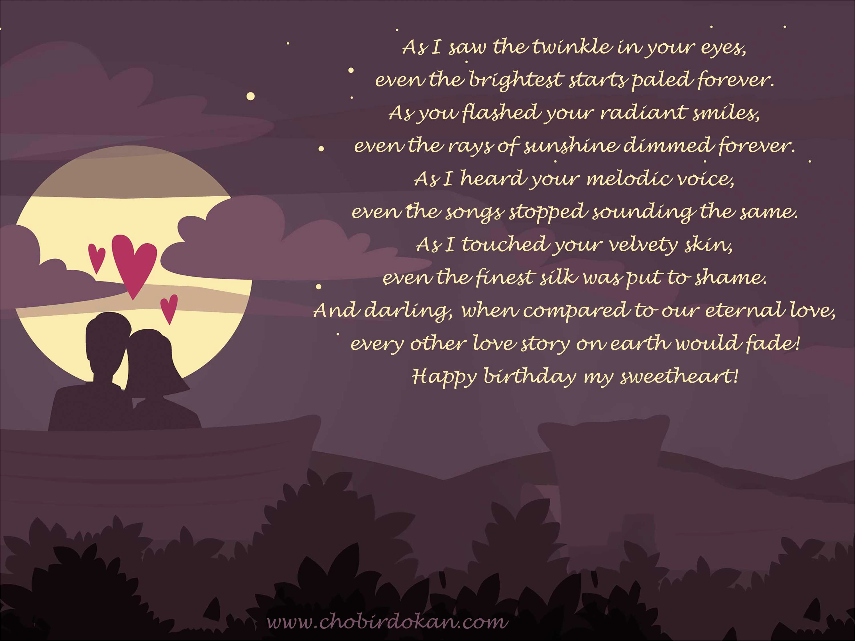 Love Poems for Birthday Girlfriend Romantic Happy Birthday Poems for Her for Girlfriend or