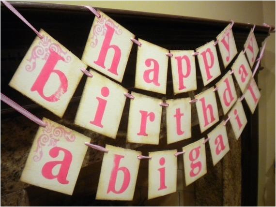 Make A Happy Birthday Banner Items Similar to Happy Birthday Banner Customized with