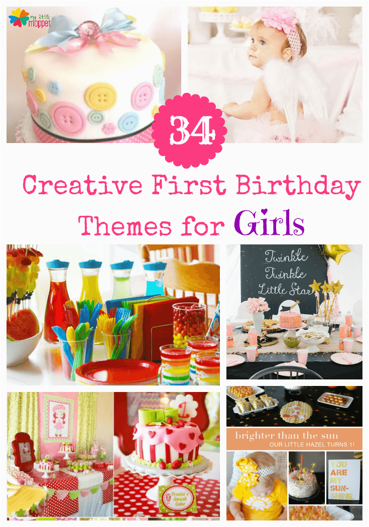 Motif for 1st Birthday Girl 34 Creative Girl First Birthday Party themes and Ideas