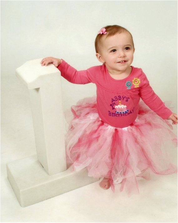 Personalized Birthday Girl Outfits Personalized Girls 1st First Birthday Outfit and Tutu