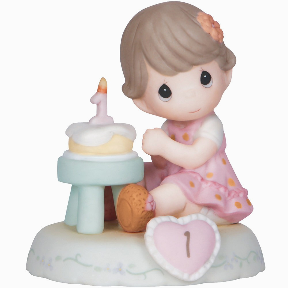 Precious Moments Birthday Girl Figurines Birthday Gifts Growing In Grace Age 1 Bisque