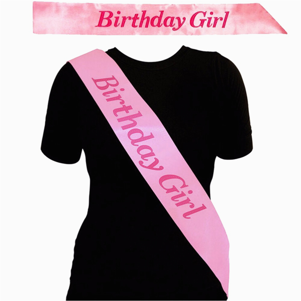 What to Say to A Birthday Girl Pink Birthday Girl Sash In Pink Birthday Party Accessory