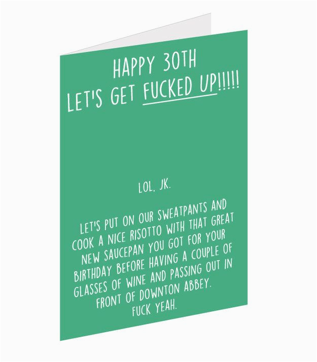 What to Write In A 30th Birthday Card Funny 12 Brutally Honest 30th Birthday Cards 30th Birthday