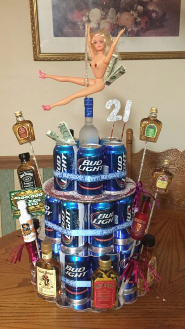 21st Birthday Gift for Him Ideas Beer Can Cake for 21st Birthday Birthday Craft