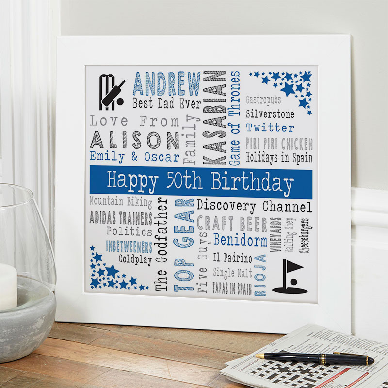50th Birthday Present Ideas for Him Uk 50th Birthday Personalised Gift Ideas for Men Chatterbox