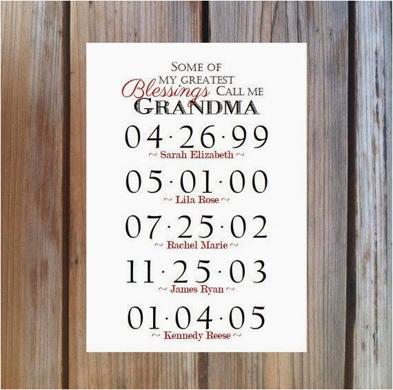 Birthday Gifts for Grandma From Baby Grandma Gift Grandchildren Birthday Dates by Birthday Gifts for Grandma From Baby Grandma Gift Grandchildren Birthday Dates by