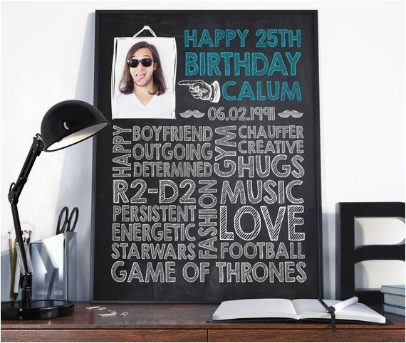 Birthday Gifts for Him 25 25th Birthday Birthday Gift for Him Birthday Sign Birthday