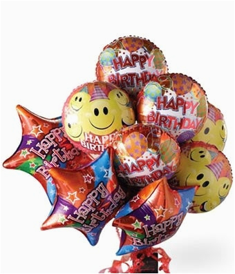 Birthday Gifts for Him Next Day Delivery Happy Birthday Balloon Bouquet at From You Flowers