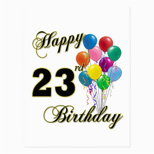 Birthday Ideas for Him 23rd Happy 23rd Birthday Gifts with Balloons Zazzle