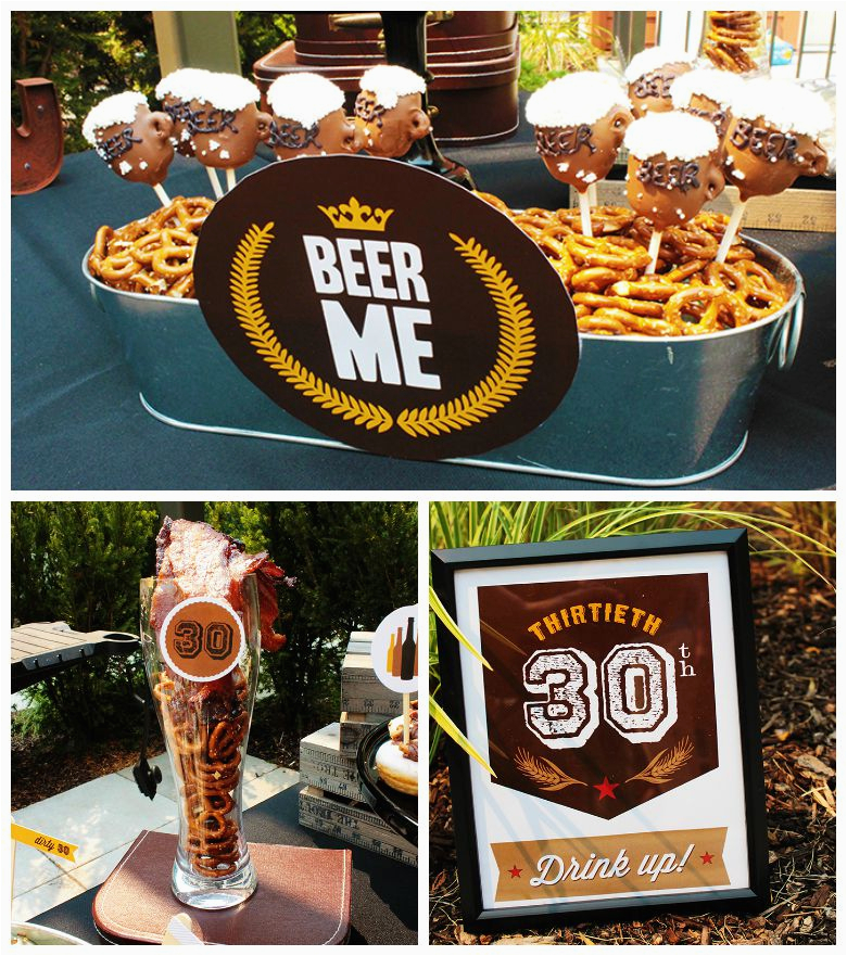 Birthday Ideas for Him 30th Epic Dirty Thirty Birthday Beer Party B Lovely events