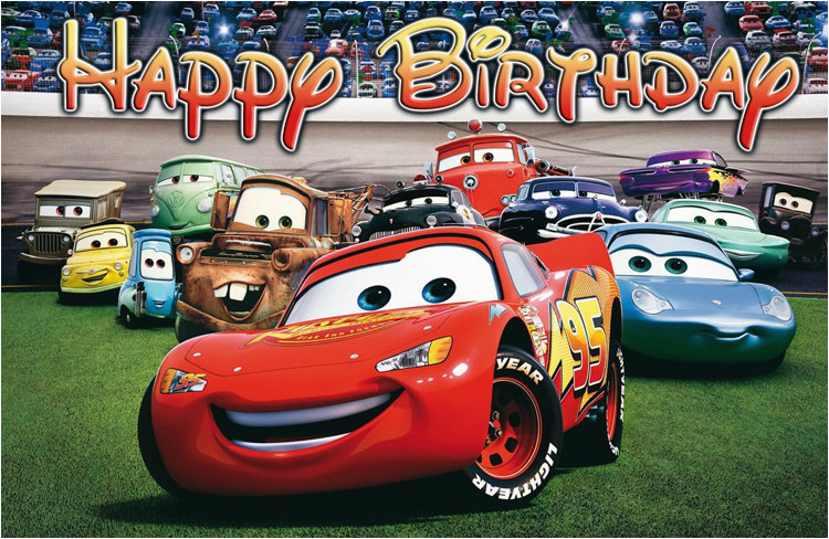 Cars 3 Happy Birthday Banner Disney Cars Birthday Banner