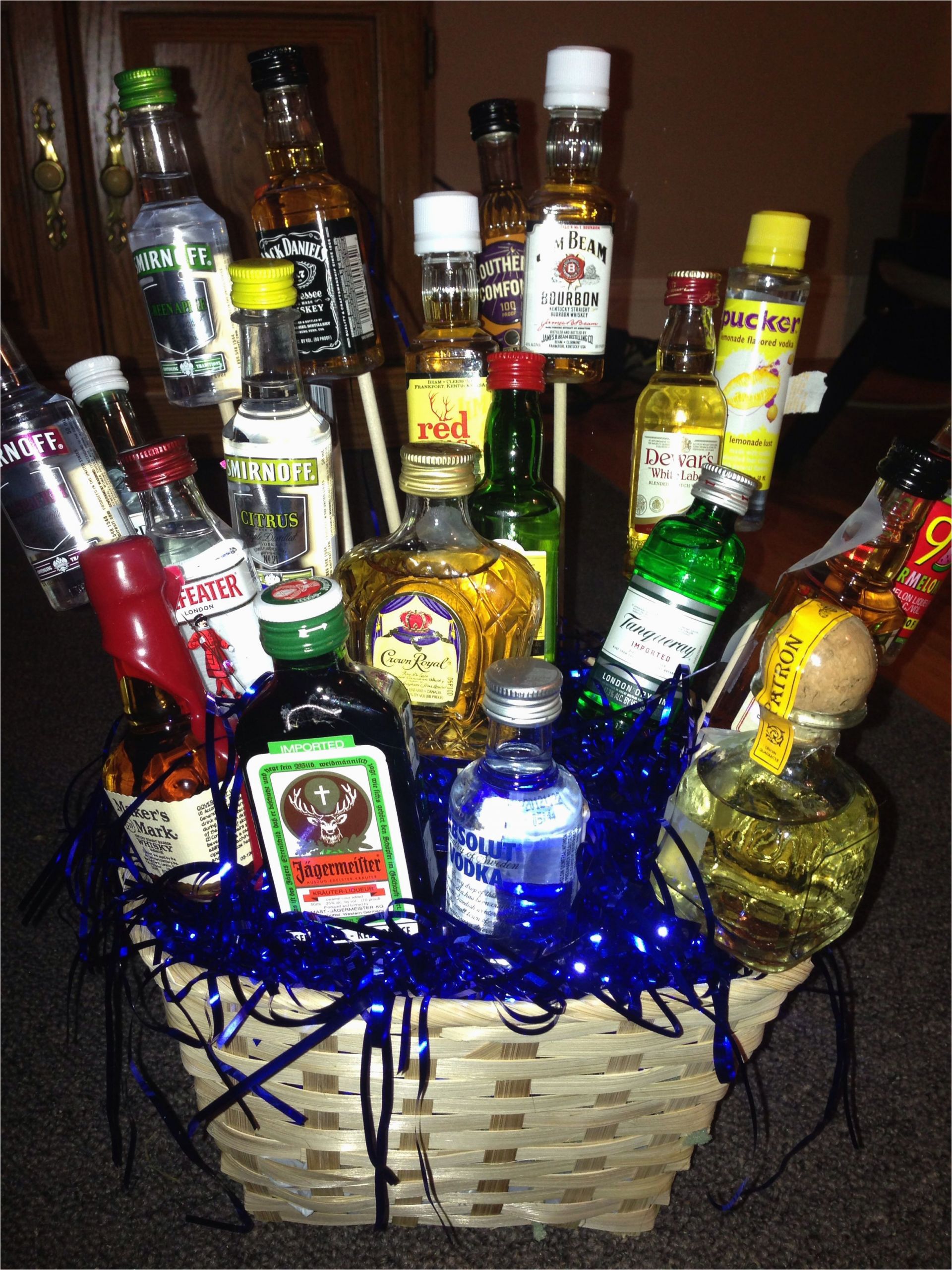 Creative 21st Birthday Ideas for Him My Baby Brothers 21st Birthday Present 21 Little Bottles