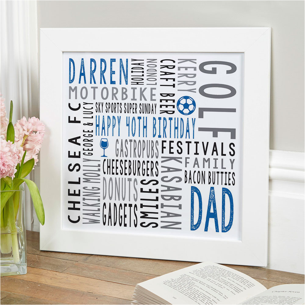Creative 40th Birthday Gift Ideas for Him 40th Birthday Personalised Unique Gifts for Him