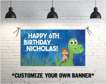 Dinosaur Happy Birthday Banner Svg Dinosaur Banner Etsy