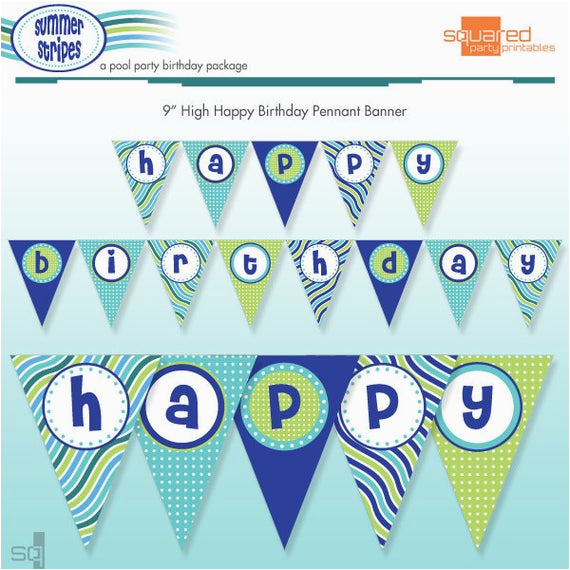 Download Printable Happy Birthday Banner Printable Pool Party Happy Birthday Banner Diy Print Download Printable Happy Birthday Banner Printable Pool Party Happy Birthday Banner Diy Print