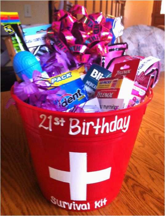 Expensive 21st Birthday Gifts for Him 21st Birthday Survival Kit I Made for My Sister This Year