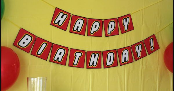 Free Lego Happy Birthday Banner Free Printable Banner Quot Happy Birthday Quot the White Lego