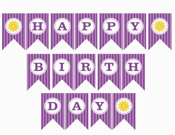 Free Printable Happy Birthday Banner Letters Pdf Rapunzel Birthday Printable Quot Happy Birthday Quot Banner