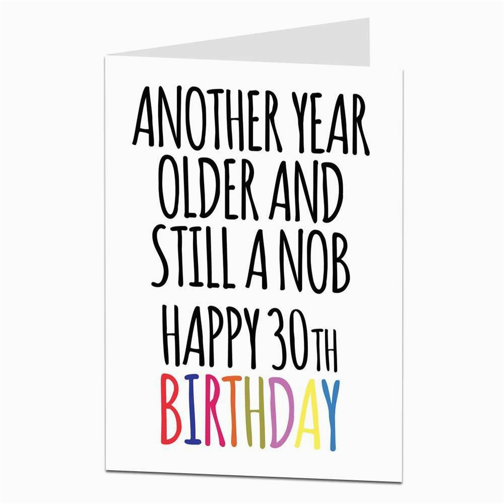 Funny 30th Birthday Gifts for Him Nz Funny 30th Birthday Card for Men Him Brother Friend Rude