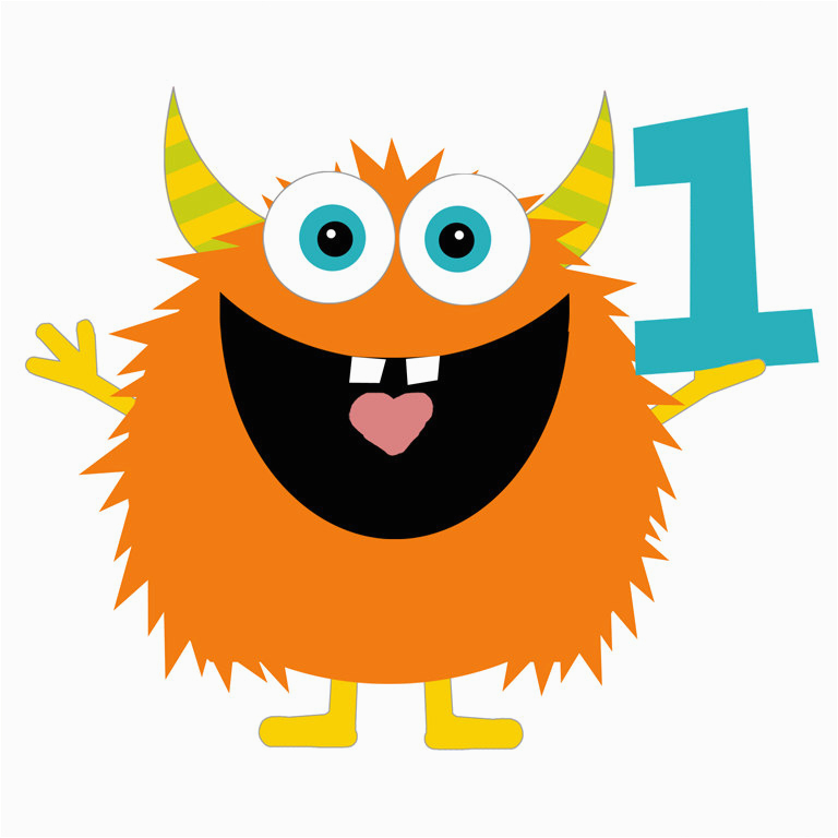 Happy 1st Birthday Banner Clipart Monster Birthday Clip Art by Shelleyspaperstudio On Etsy