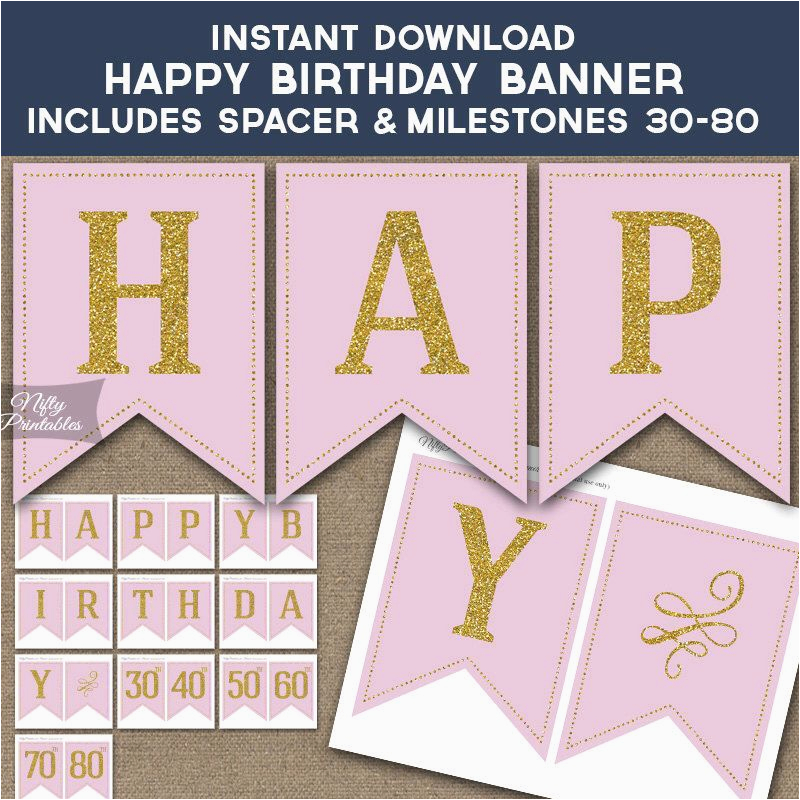 Happy 21st Birthday Banners Printable Pin by Jeaudine Bontemps On Annettes 50th Birthday Pink